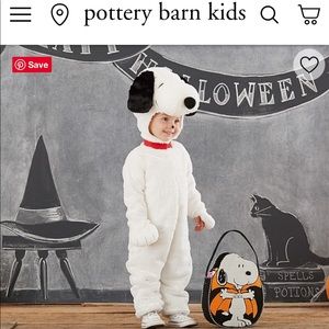PB Kids Snoopy Halloween Costume 4T